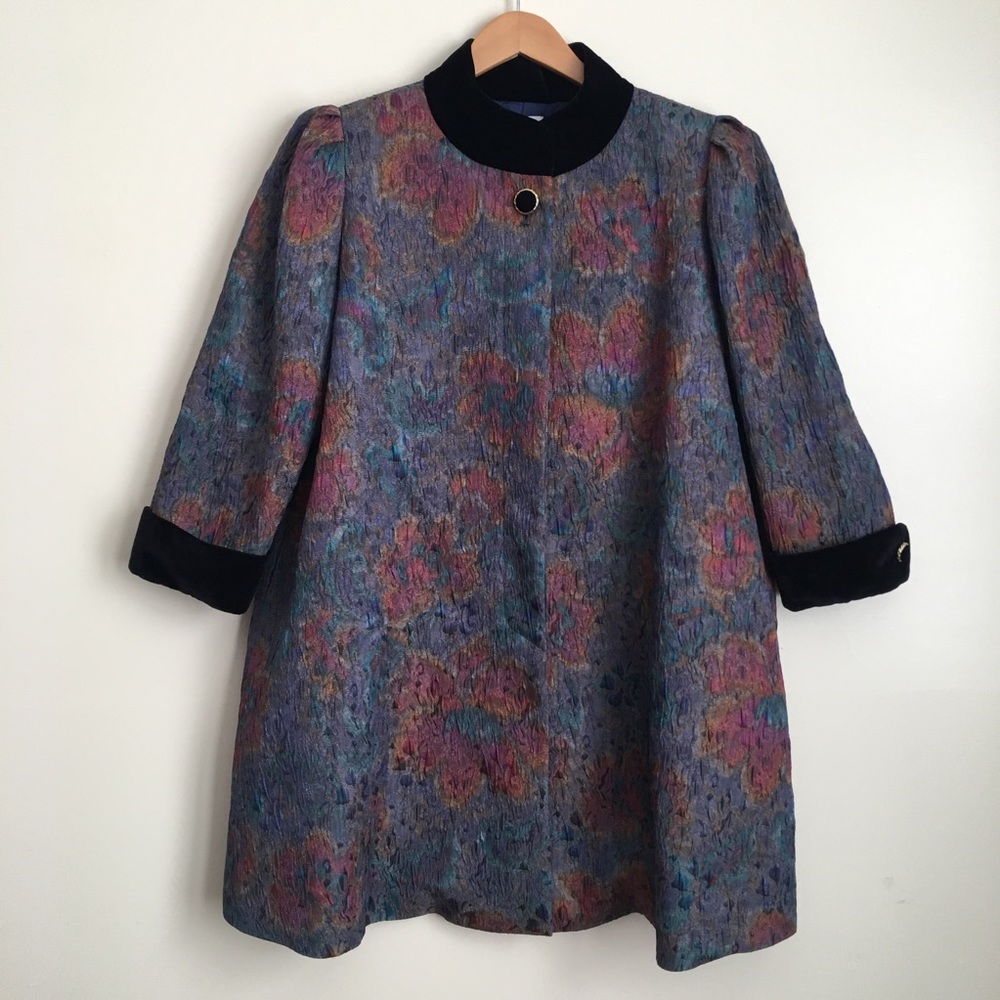 ⭐️SOLD⭐️ Vintage Boho Watercolor Evening Coat